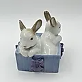 Фарфоровая статуэтка "Кролики в коробке" с росписью, NAO Porcelain, Испания, 1988-2000 гг. - View 2
