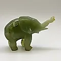 Статуэтка слона из поделочного камня, азиатская работа, 2000-2010 гг. - View 2