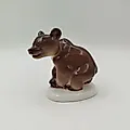 Фарфоровая статуэтка "Медвежонок присевший" скульптора Б.Я. Воробьева, ЛФЗ, СССР, 1970-1992 гг. - View 2