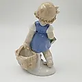 Фарфоровая статуэтка "Девочка с корзиной и лейкой", Heinz & Co., ГДР, 1950-1970-е гг. - View 3