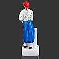 Фарфоровая статуэтка 'Ударница' авторства Н.Я. Данько, Россия, 1990-е годы - View 2