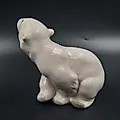 Фарфоровая статуэтка «Белый медведь» авторства Б.Я. Воробьева, ЛФЗ, 1970-1992 гг. - View 3