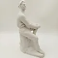 Фарфоровая статуэтка Максима Горького авторства В.Г. Стамова, ЛФЗ, СССР, 1950-1960 гг. - View 6
