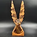 Резная деревянная статуэтка "Орёл", фабрика "Закарпатский сувенир", СССР, 1977 год - View 4