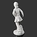 Фарфоровая статуэтка "На катке", скульптор С.Б. Велихова, ЛФЗ, СССР, 1950-1960-е годы - View 3