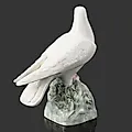 Фаянсовая статуэтка «Голубь» авторства Веры Филянской, Конаковский завод, СССР, 1960-е - View 3