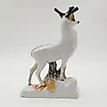 Фарфоровая статуэтка "Олень" скульптора Воробьева Б.Я., ЛФЗ, СССР, 1950-е годы - View 2