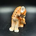 Фарфоровая статуэтка леопарда с аэрографией, автор П.П. Веселов, ИФЗ, 1970-1990 гг. - View 2