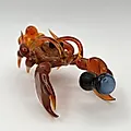 Стеклянная статуэтка "Рак с кружкой", гутная техника, Россия, 2000-е - View 2