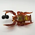 Стеклянная статуэтка "Рак с кружкой", гутная техника, Россия, 2000-е - View 7