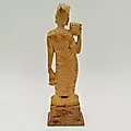 Статуэтка «Индианка» из дерева, резьба, Индия, 1970-1990 гг. - View 5