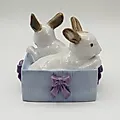 Фарфоровая статуэтка «Кролики в коробке» NAO Porcelain, Испания, 1988-2000 - View 2