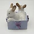 Фарфоровая статуэтка «Кролики в коробке» NAO Porcelain, Испания, 1988-2000 - View 4