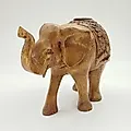 Статуэтка Слон в попоне, дерево, резьба, Азия, конец XX века - View 5