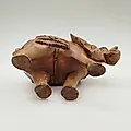 Статуэтка Слон в попоне, дерево, резьба, Азия, конец XX века - View 7
