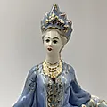 Фарфоровая статуэтка Хозяйка медной горы, Гжель, СССР, 1950-1960 - View 2