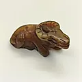 Миниатюрная статуэтка Бык из натурального камня, резьба, Азия - View 2
