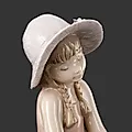 Фарфоровая статуэтка Lladro «Девочка с зеркальцем», Испания, 2005 - View 2