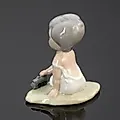 Фарфоровая статуэтка «Малыш с паровозом» Casades, Испания, 1980-2000 - View 3