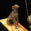 Скульптура 'Юный рыбак с собакой' в стиле ар-деко, металл, мрамор, Западная Европа, 1920-1930 - View 4