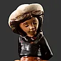 Статуэтка Девушка в шляпке из искусственного камня NAO Porcelain, Испания, 1987 - View 2