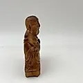 Статуэтка Будды из дерева с резьбой, Азия, 1970-1990 гг. - View 4