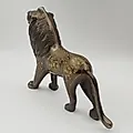 Статуэтка «Лев» в восточном стиле, латунь, гравировка, Индия, 1980-2000 - View 6