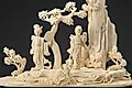 Китайская резная композиция из кости и дерева «Небесные красавицы в саду бессмертных», 1960-1980 гг. - View 2