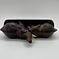 Статуэтка «Слоны» из дерева и кости, Индия, 1980–1990 гг. - View 5