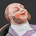 Статуэтка-спичечница Чичиков из серии Мертвые души, бисквит, фарфор Гарднера, 1870-1880 - View 4