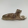 Фарфоровая статуэтка Тигр, роспись, Ленинградский завод Стройфаянс, СССР - View 2