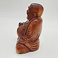 Статуэтка Будды Хотэя из дерева, резьба, Азия, 1980-2000 гг. - View 4