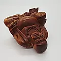 Статуэтка Будды Хотэя из дерева, резьба, Азия, 1980-2000 гг. - View 5