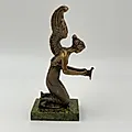 Бронзовая статуэтка Психея на змеевике, Европа, 2000-2020 - View 5