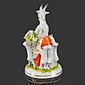 Фарфоровая статуэтка «Коза и семеро козлят» ЛФЗ СССР 1970-1986 - View 3
