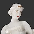 Фарфоровая статуэтка «Балерины перед выступлением» ЛЗФИ, СССР, 1950-е - View 3