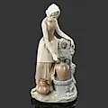 Фарфоровая статуэтка «Девушка у фонтана» Vicente Martinez, NAO Porcelain, Испания - View 2