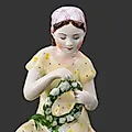 Фарфоровая статуэтка «Девочка с венком», ЛФЗ, СССР, 1950-1970 гг. - View 3