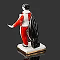 Статуэтка Арлекин из сказки Золотой ключик, фарфор, роспись, золочение, ДФЗ Вербилки, СССР 1954-1965 - View 3