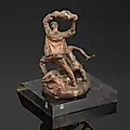 Бронзовая скульптура «Обуховцы» на постаменте, СССР, 1960-1980 - View 4