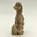 Статуэтка «Мужик с балалайкой» из натурального камня, резная скульптура, Россия, 1980-2000 гг. - View 2