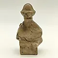 Статуэтка «Мужик с балалайкой» из натурального камня, резная скульптура, Россия, 1980-2000 гг. - View 3