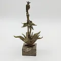 Скульптура «Принц эльфов» из сказки «Дюймовочка», металл и камень, СССР, 1980–1990-е - View 2