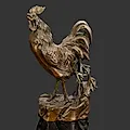 Статуэтка "Петух", металл, бронзирование, Западная Европа, 1970-1990 гг.