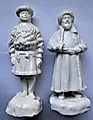 Две фарфоровые статуэтки народы России