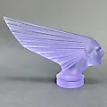 -маскот Victoire в стиле Артдеко из аметистового стекла модель Г.Хоффманн 1930е г Чехия 21