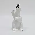 Фигурка "Медведь полярный с оскалом" 1900 гг