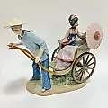 Фарфоровая статуэтка Lladro "Поездка на рикше"