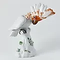 Коллекционная фарфоровая Статуэтка "Попугай"