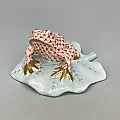 Фигурка Лягушка на листе Herend 1960-70гг Венгрия